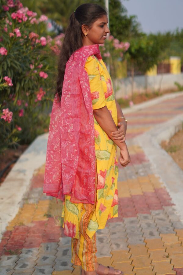Yellow with Pink 3 Piece Set - Image 3
