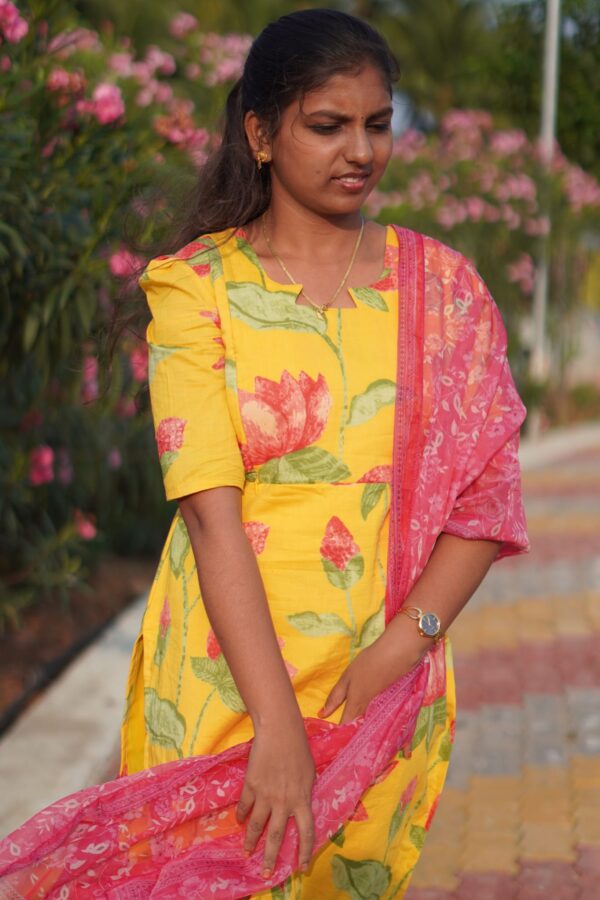 Yellow with Pink 3 Piece Set - Image 2