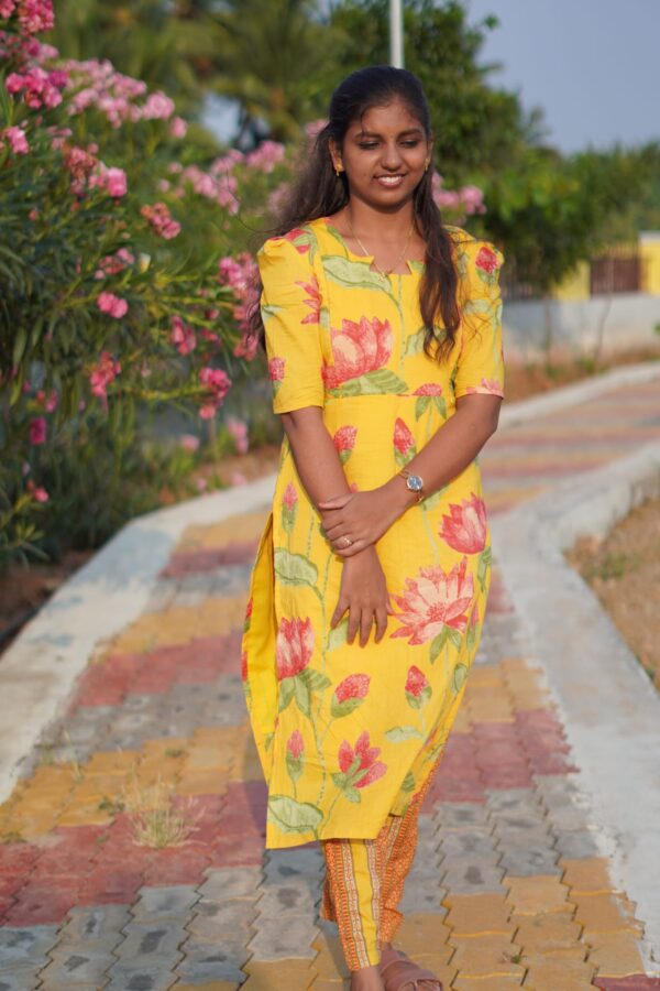 Yellow with Pink 3 Piece Set