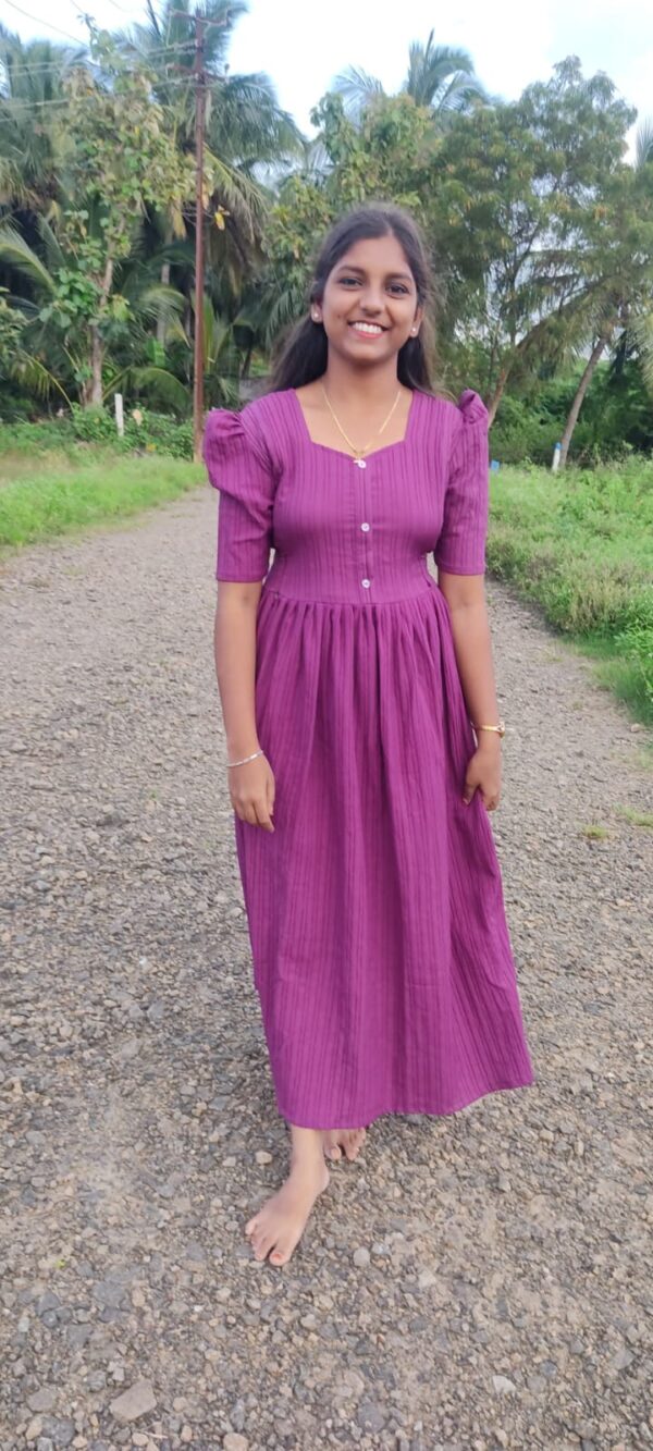 Budget Friendly Purple Feeding Kurti