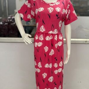 yellow with red flower zipless maternity feeding wear
