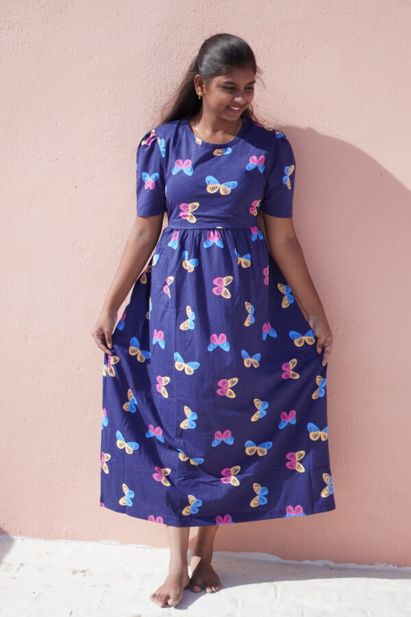 buterfly design zipless maternity feeding wear