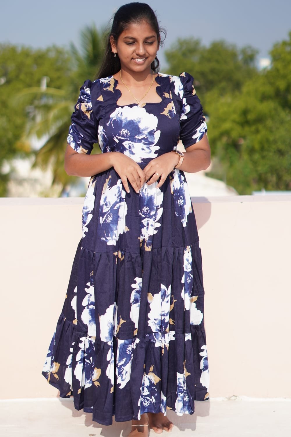 Deep blue color 3 tier Feeding kuruthi - Image 6