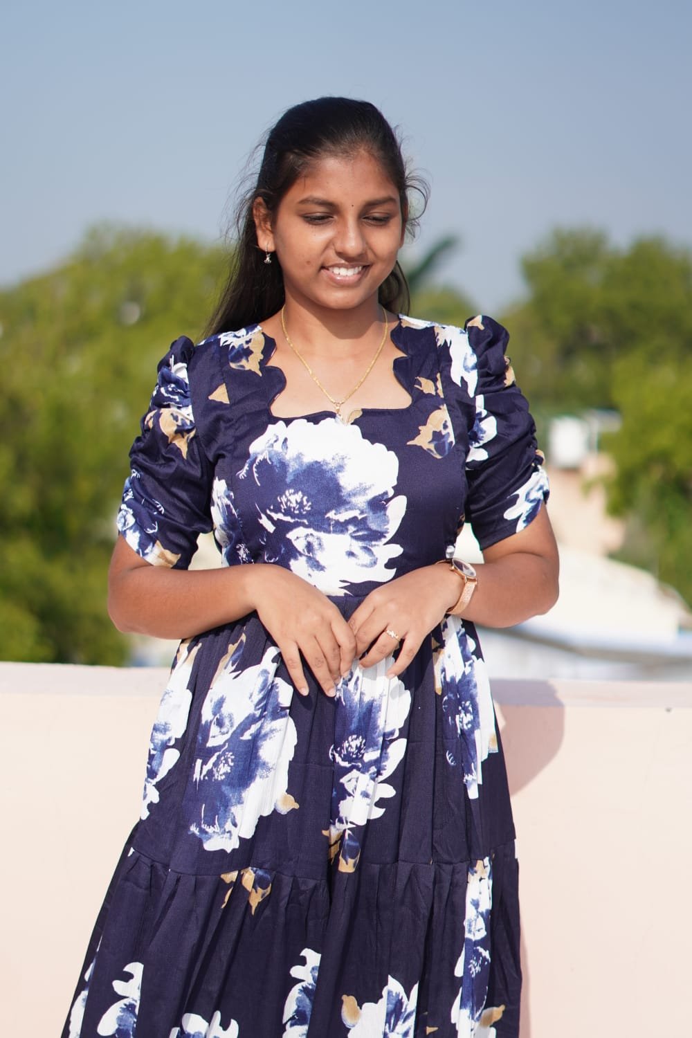 Deep blue color 3 tier Feeding kuruthi - Image 4
