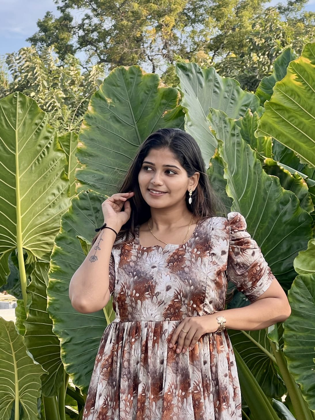Mauve brown 3-Tier feeding kuruthi - Image 2