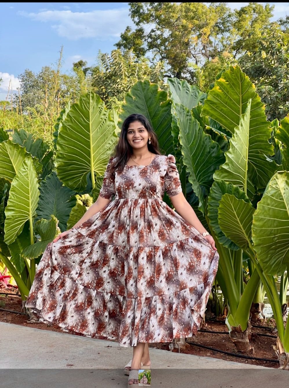 Mauve brown 3-Tier feeding kuruthi
