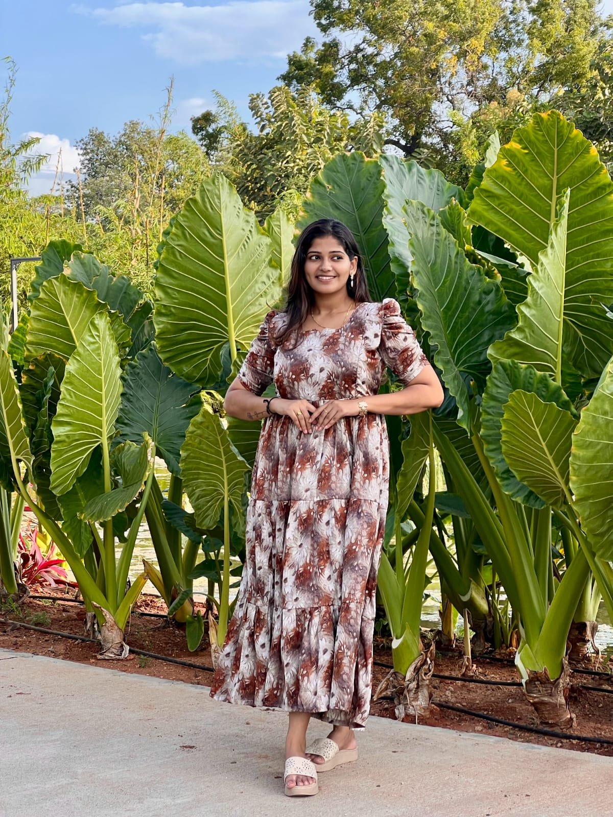 Mauve brown 3-Tier feeding kuruthi - Image 3