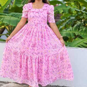 pinkand blue color   flowers 2-Tier feeding kuruthi