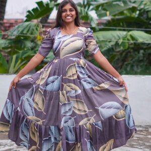 slivers  color 3 tier long Maxi